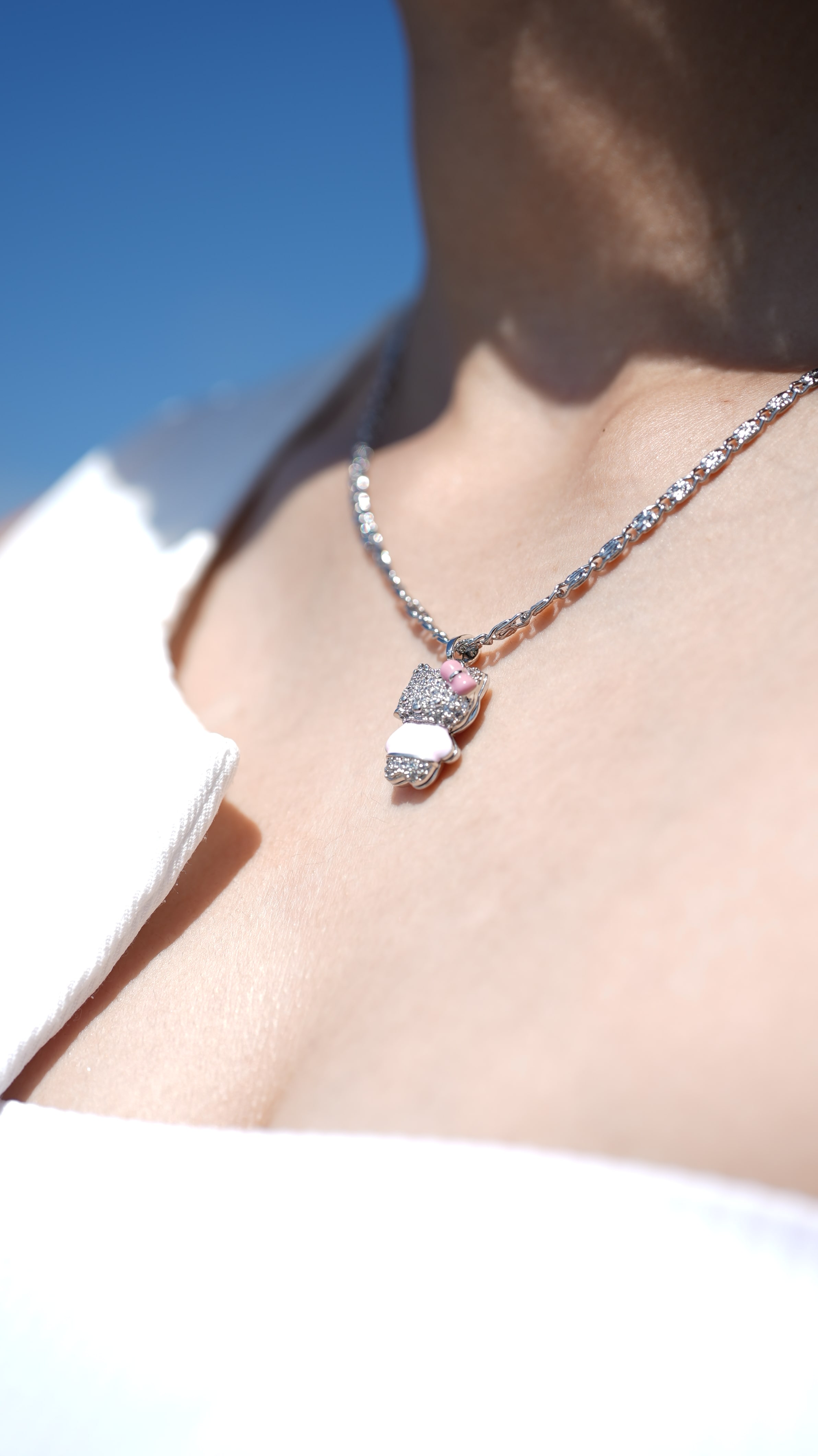 Hello Kitty Kolye Beyaz