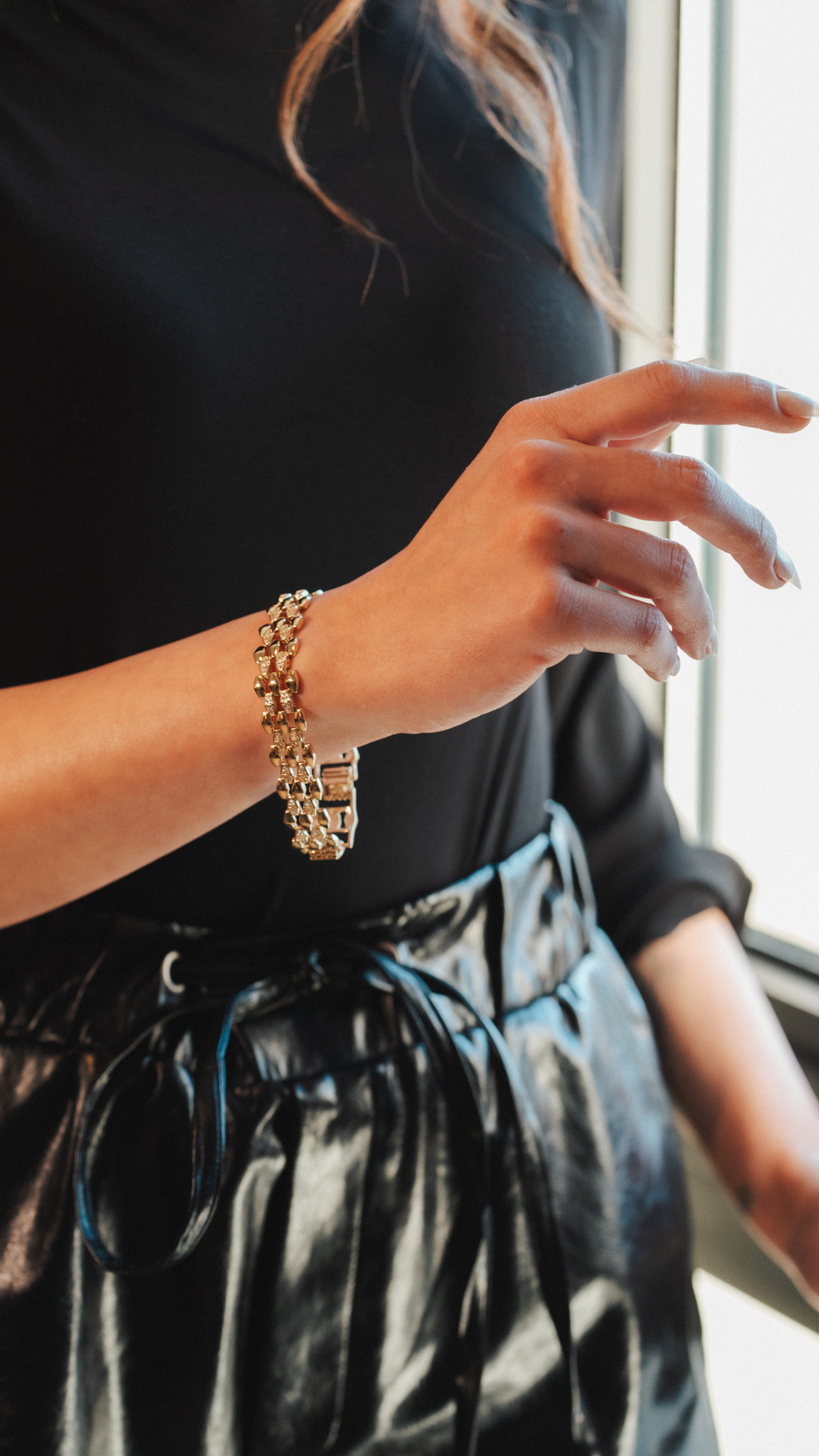 Taşlı Rolex Bileklik