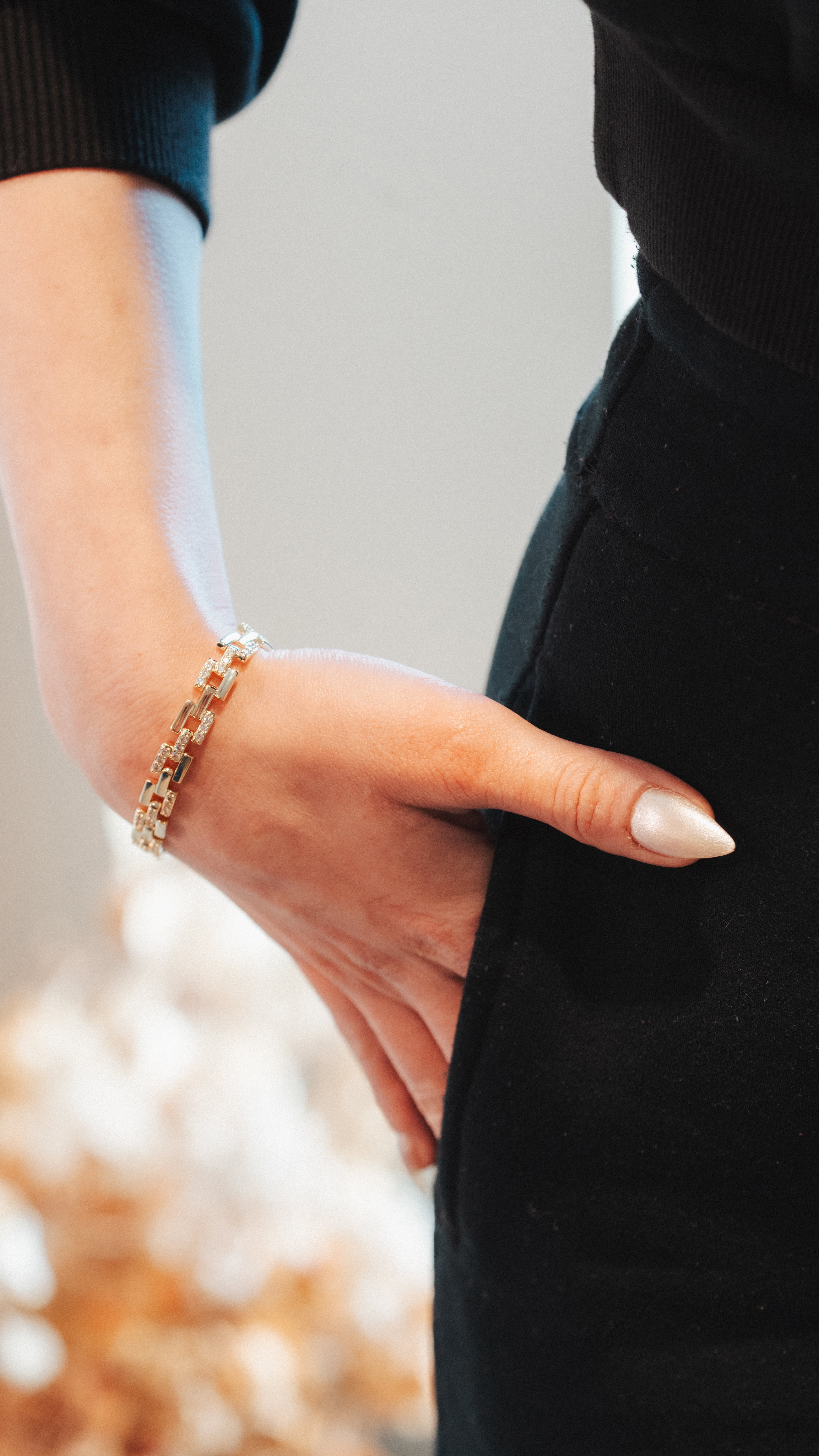 Taşlı Titan Bileklik